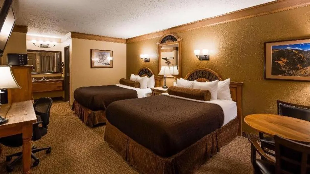 Bed in Best Western Rivers Edge
