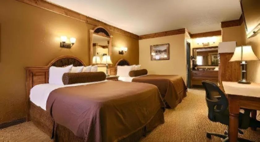 Bed in Best Western Rivers Edge