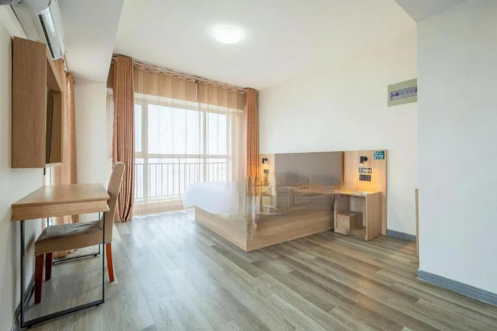 Bed in GreenTree Inn Weihai Liugongdao Wharf Qingdao North Road Express Hotel