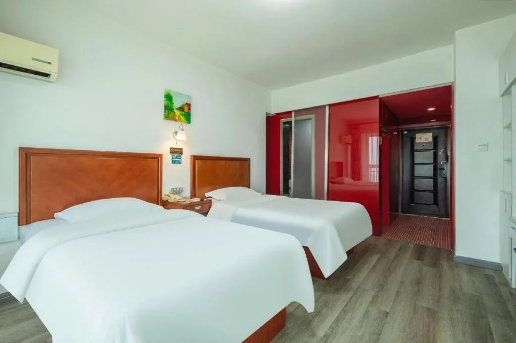 Bed in GreenTree Inn Weihai Liugongdao Wharf Qingdao North Road Express Hotel