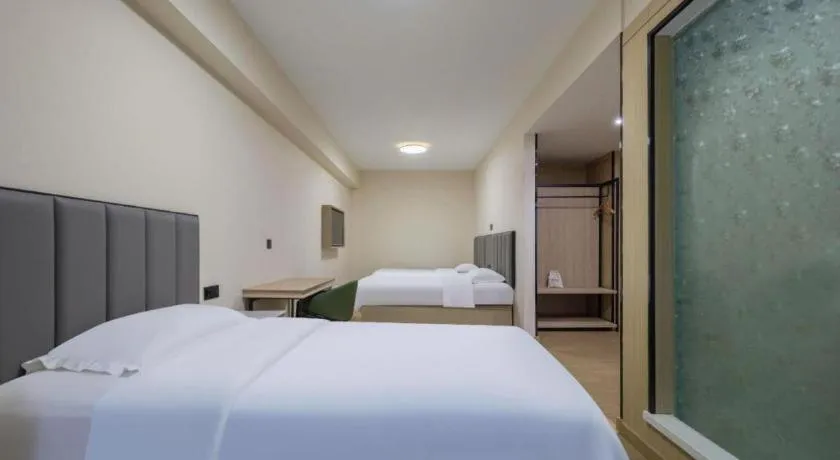 Bed in GreenTree Inn Weihai Liugongdao Wharf Qingdao North Road Express Hotel