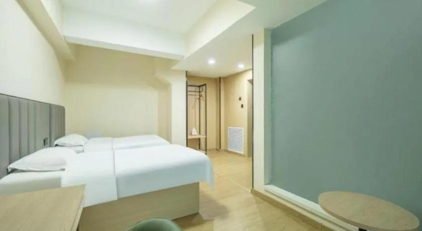 Bed in GreenTree Inn Weihai Liugongdao Wharf Qingdao North Road Express Hotel
