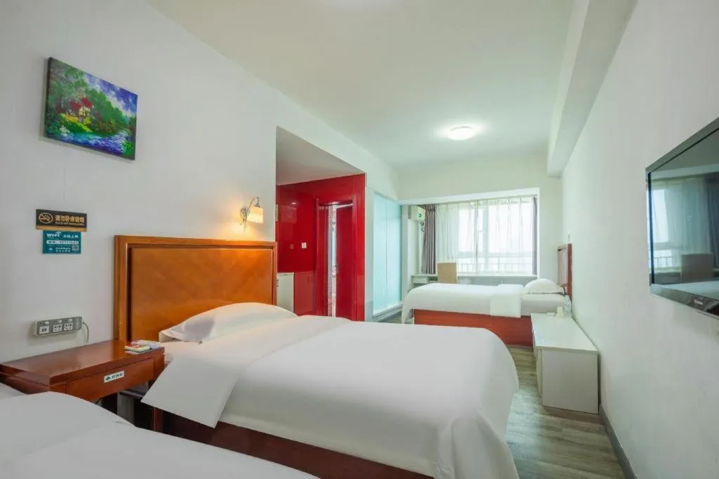 Bed in GreenTree Inn Weihai Liugongdao Wharf Qingdao North Road Express Hotel