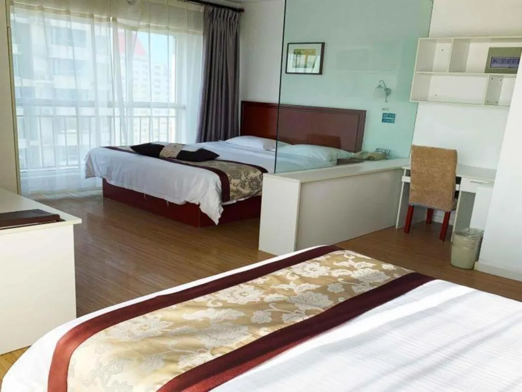 Bed in GreenTree Inn Weihai Liugongdao Wharf Qingdao North Road Express Hotel