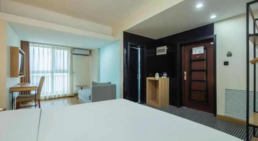 Bed in GreenTree Inn Weihai Liugongdao Wharf Qingdao North Road Express Hotel