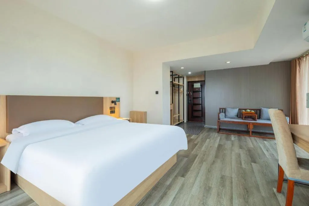 Bed in GreenTree Inn Weihai Liugongdao Wharf Qingdao North Road Express Hotel