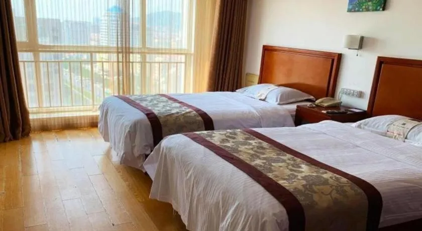 Bed in GreenTree Inn Weihai Liugongdao Wharf Qingdao North Road Express Hotel