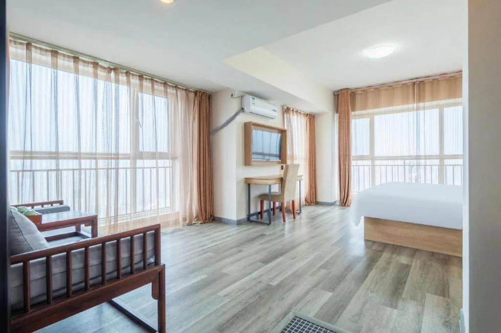 Bed in GreenTree Inn Weihai Liugongdao Wharf Qingdao North Road Express Hotel