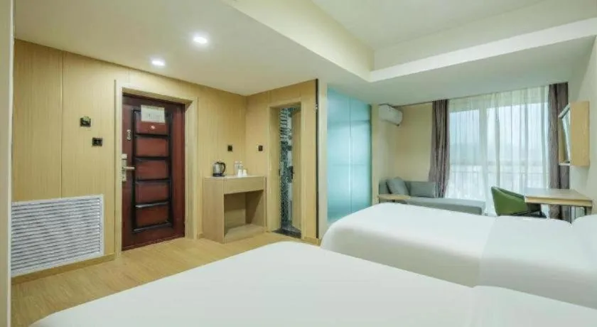 Bed in GreenTree Inn Weihai Liugongdao Wharf Qingdao North Road Express Hotel