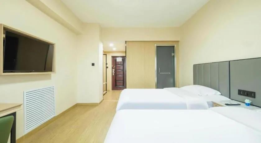 Bed in GreenTree Inn Weihai Liugongdao Wharf Qingdao North Road Express Hotel