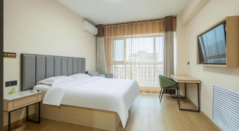 Bed in GreenTree Inn Weihai Liugongdao Wharf Qingdao North Road Express Hotel