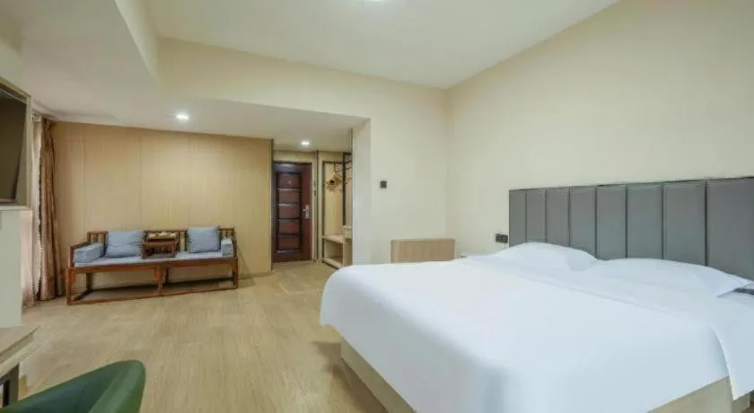 Bed in GreenTree Inn Weihai Liugongdao Wharf Qingdao North Road Express Hotel