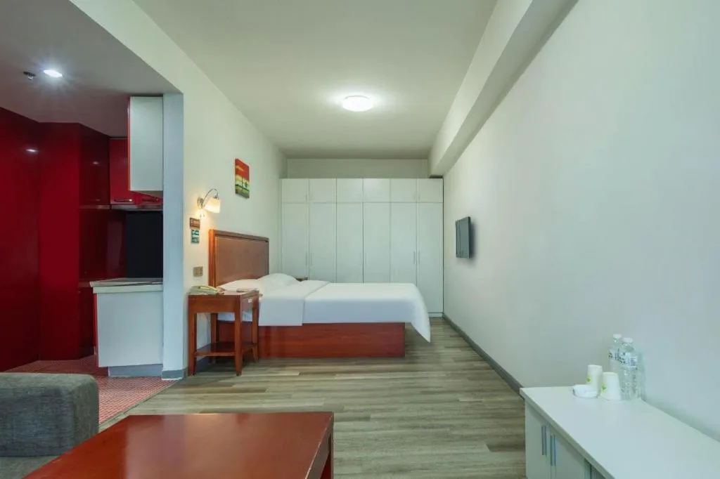 Bed in GreenTree Inn Weihai Liugongdao Wharf Qingdao North Road Express Hotel