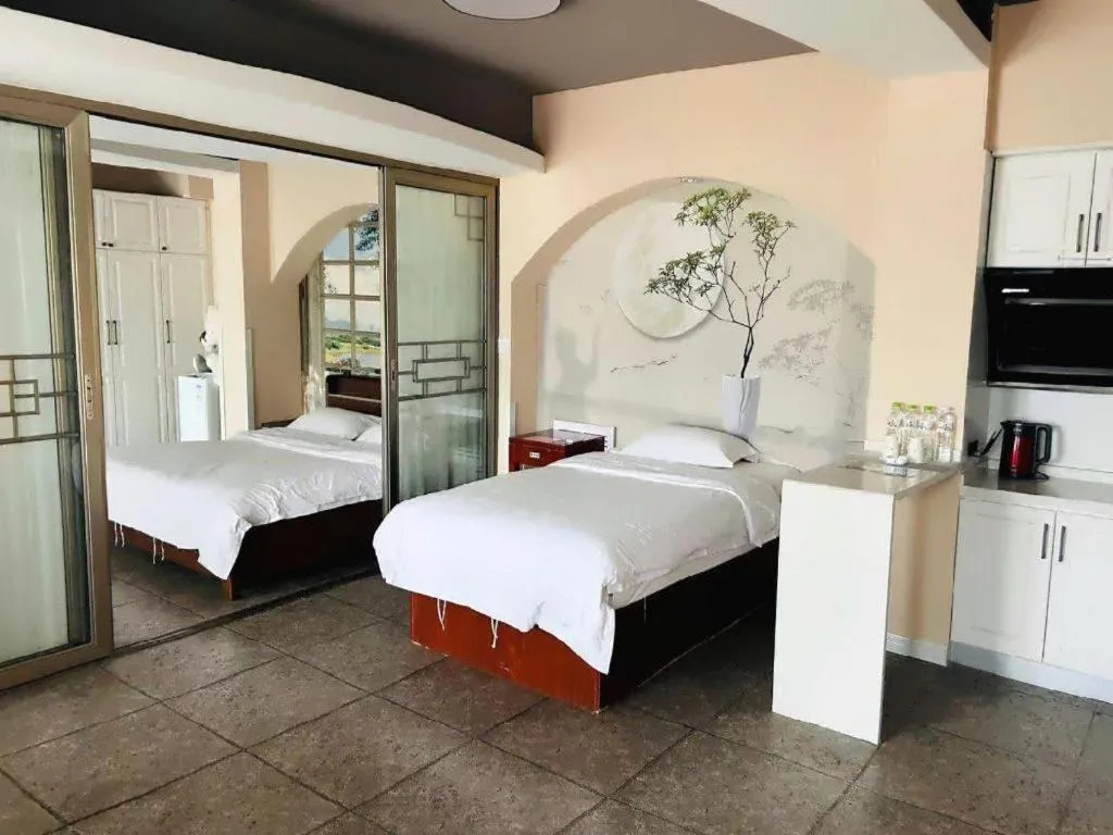 Bed in GreenTree Inn Weihai Liugongdao Wharf Qingdao North Road Express Hotel