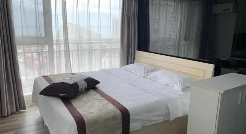 Bed in GreenTree Inn Weihai Liugongdao Wharf Qingdao North Road Express Hotel