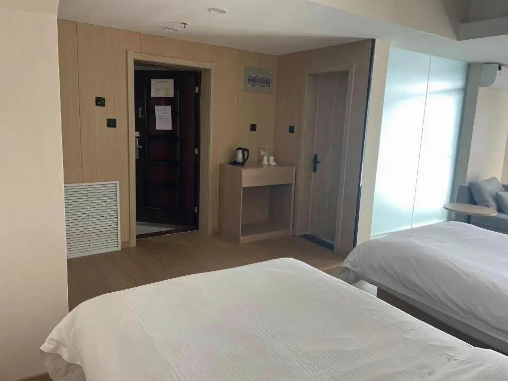 Bed in GreenTree Inn Weihai Liugongdao Wharf Qingdao North Road Express Hotel