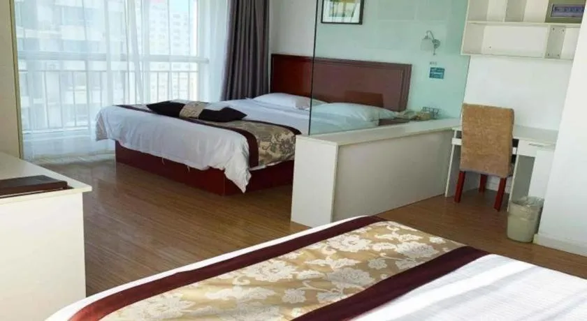 Bed in GreenTree Inn Weihai Liugongdao Wharf Qingdao North Road Express Hotel