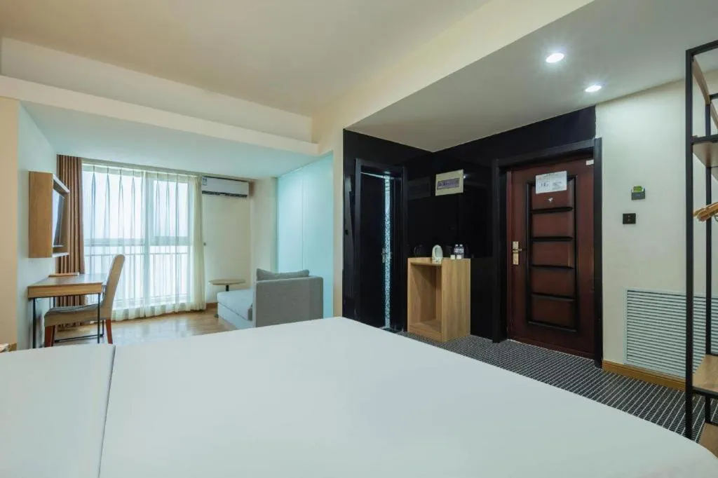 Bed in GreenTree Inn Weihai Liugongdao Wharf Qingdao North Road Express Hotel