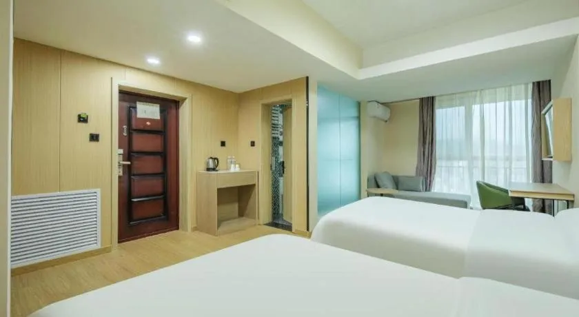 Bed in GreenTree Inn Weihai Liugongdao Wharf Qingdao North Road Express Hotel