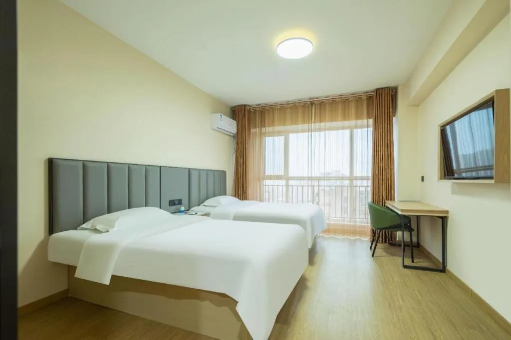 Bed in GreenTree Inn Weihai Liugongdao Wharf Qingdao North Road Express Hotel