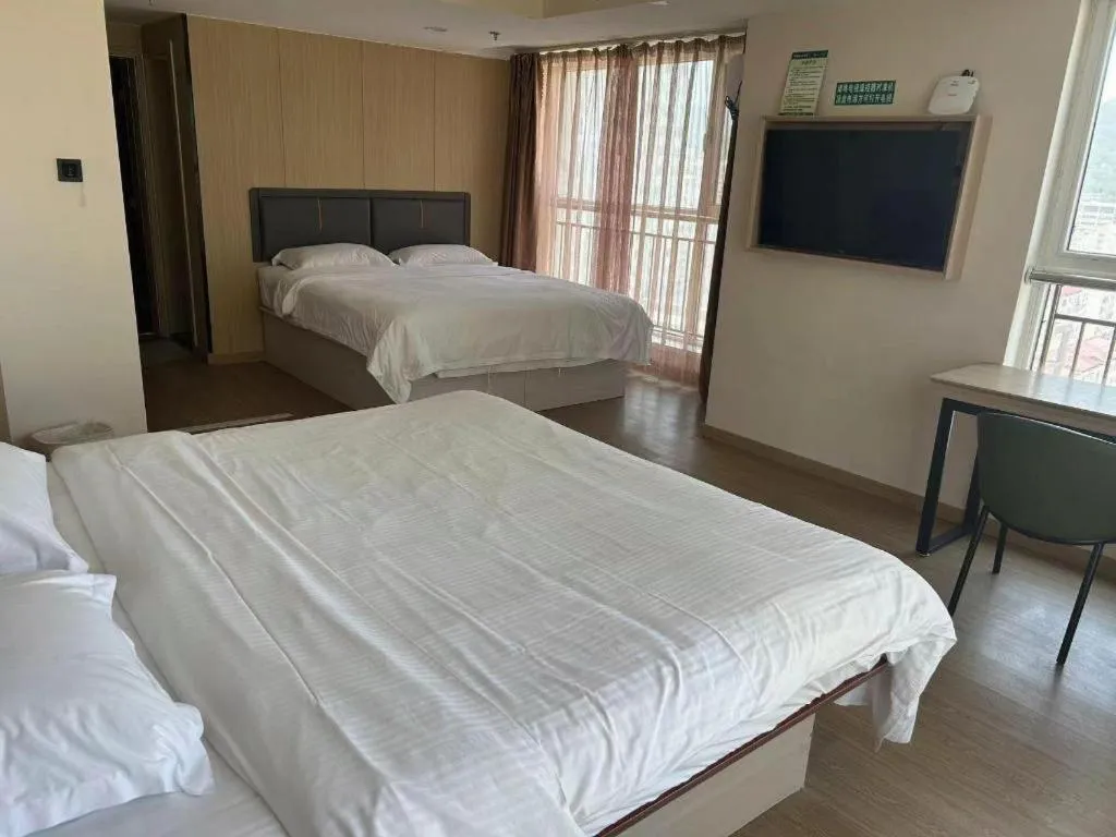 Bed in GreenTree Inn Weihai Liugongdao Wharf Qingdao North Road Express Hotel