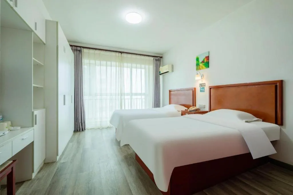 Bed in GreenTree Inn Weihai Liugongdao Wharf Qingdao North Road Express Hotel