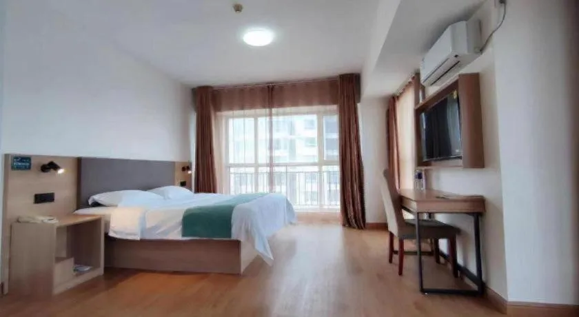 Bed in GreenTree Inn Weihai Liugongdao Wharf Qingdao North Road Express Hotel