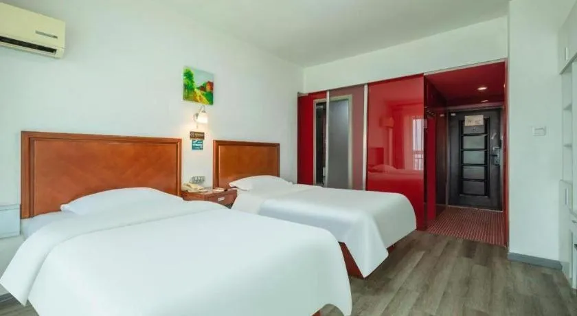 Bed in GreenTree Inn Weihai Liugongdao Wharf Qingdao North Road Express Hotel