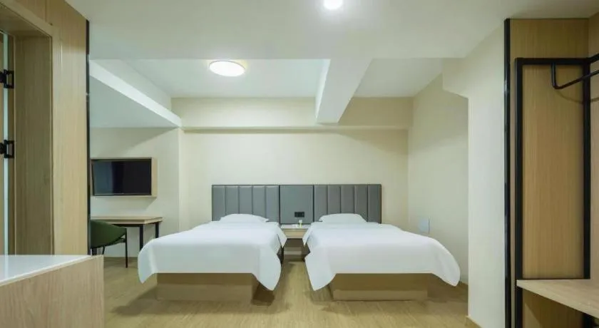 Bed in GreenTree Inn Weihai Liugongdao Wharf Qingdao North Road Express Hotel