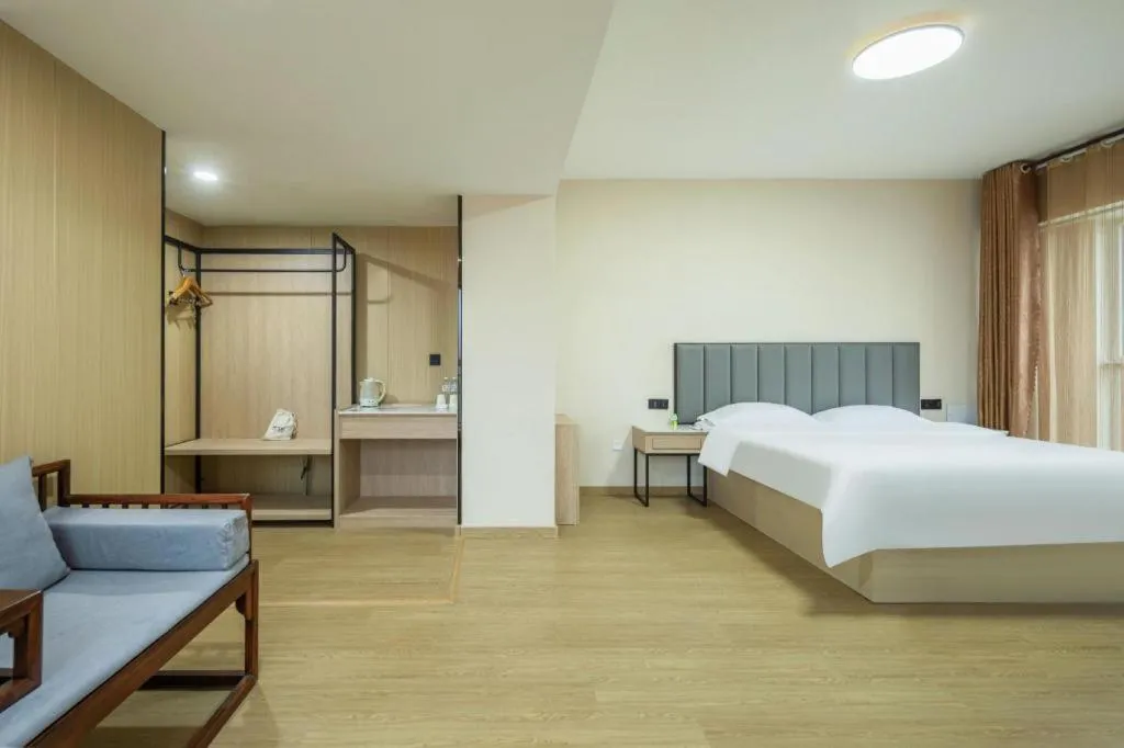 Bed in GreenTree Inn Weihai Liugongdao Wharf Qingdao North Road Express Hotel