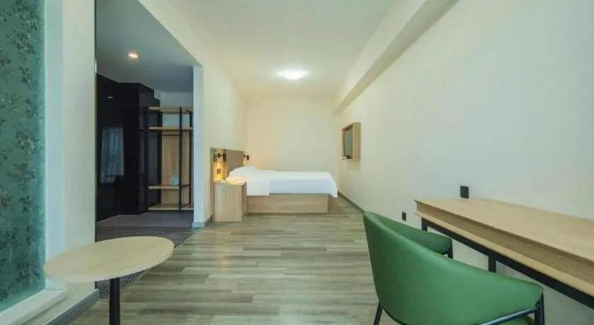 Bed in GreenTree Inn Weihai Liugongdao Wharf Qingdao North Road Express Hotel