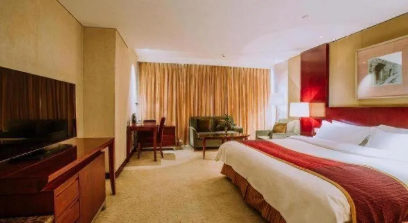 Bed in Shanxi World Trade Hotel