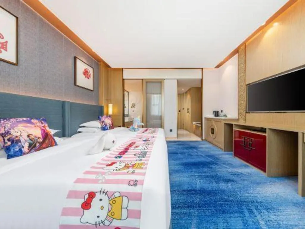 Bed in Bliss International Hotel Weihai