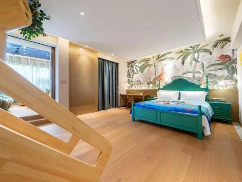 Bed in Bliss International Hotel Weihai