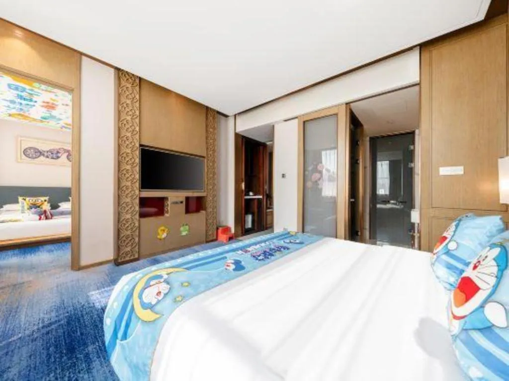 Bed in Bliss International Hotel Weihai