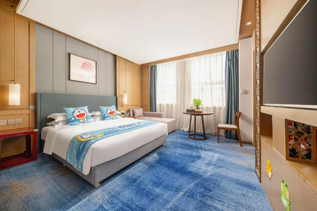 Bed in Bliss International Hotel Weihai