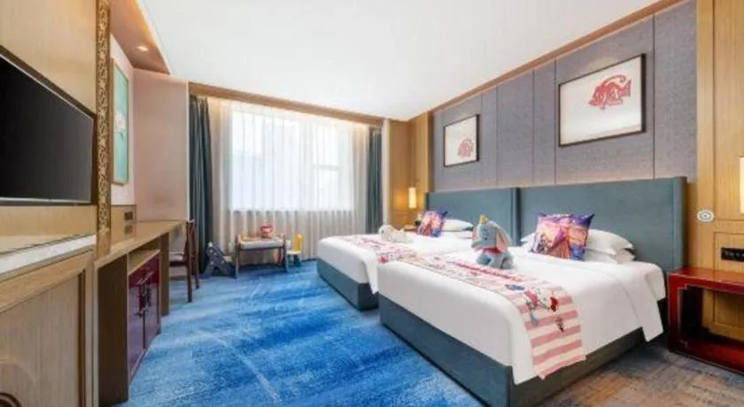 Bed in Bliss International Hotel Weihai