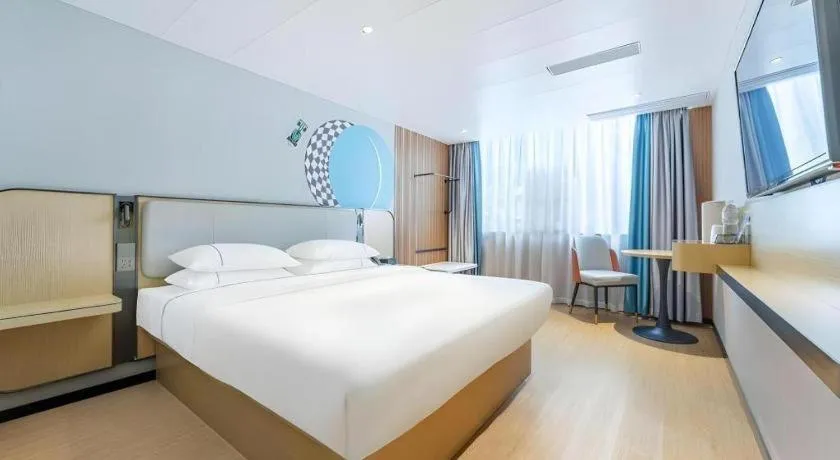 Bed in City Comfort Inn Guangzhou Jiaokou Metro Station