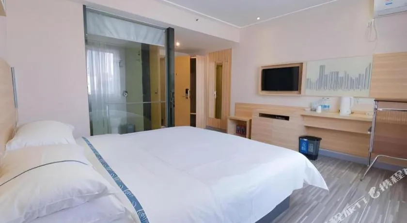 Bed in City Comfort Inn Guangzhou Jiaokou Metro Station