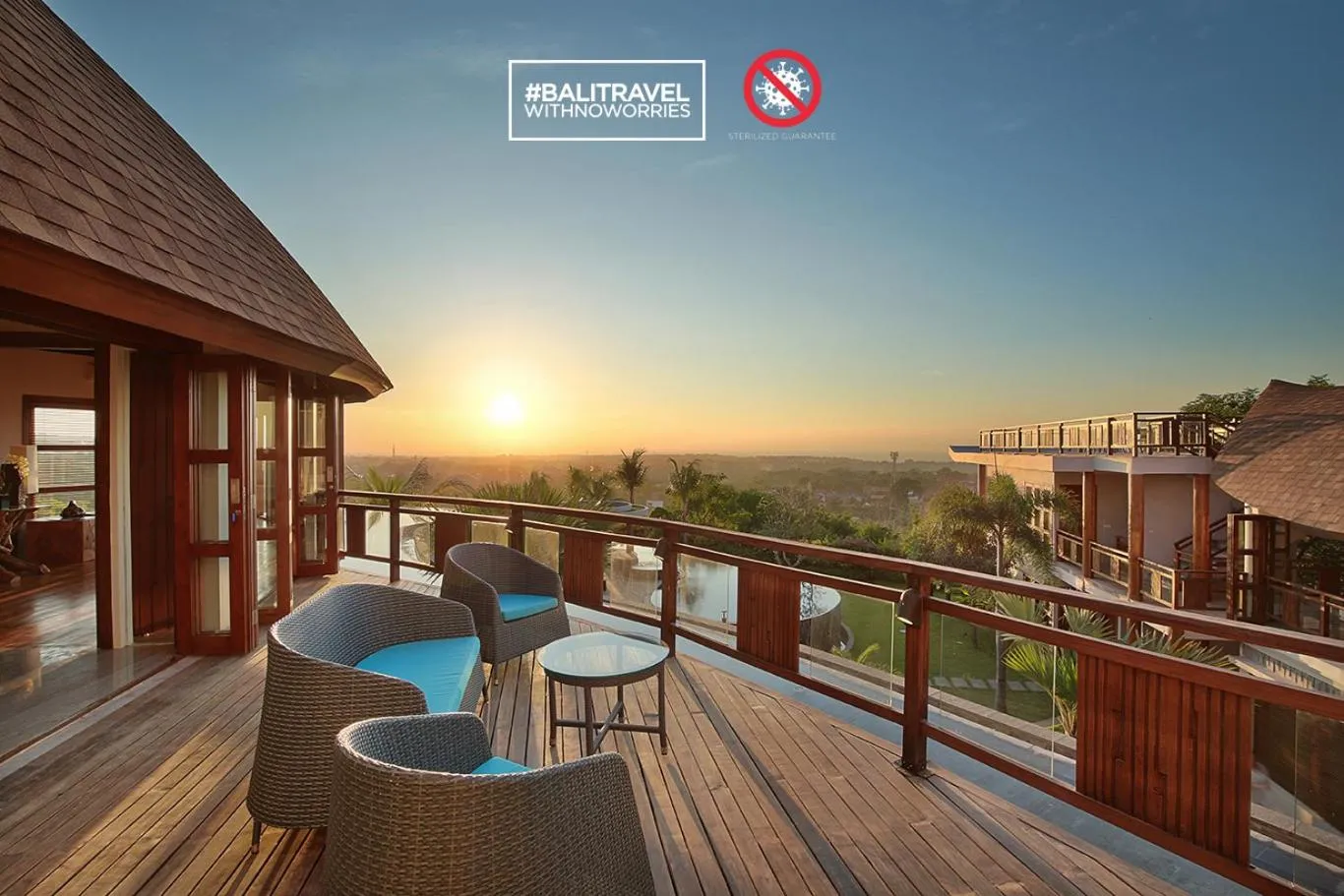 Balcony/Terrace in Casa Bonita Villa Bali