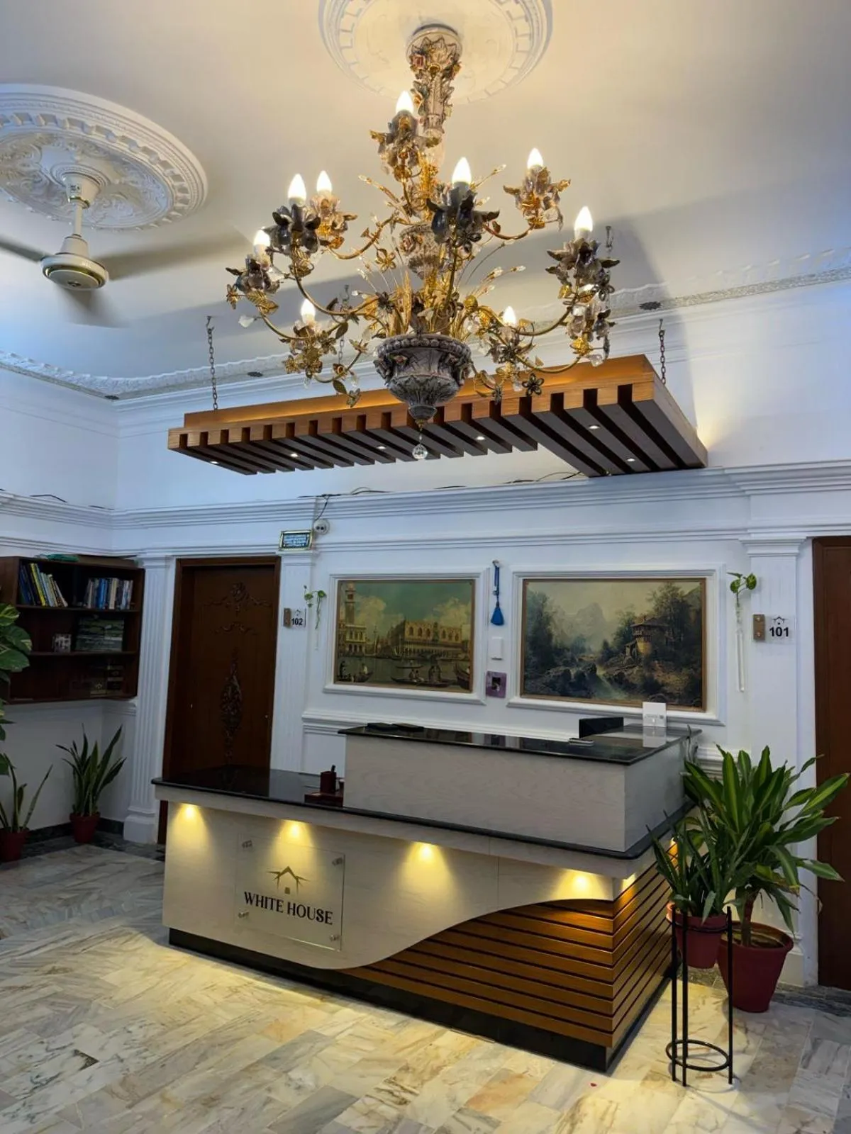 Lobby or reception in White House Karachi