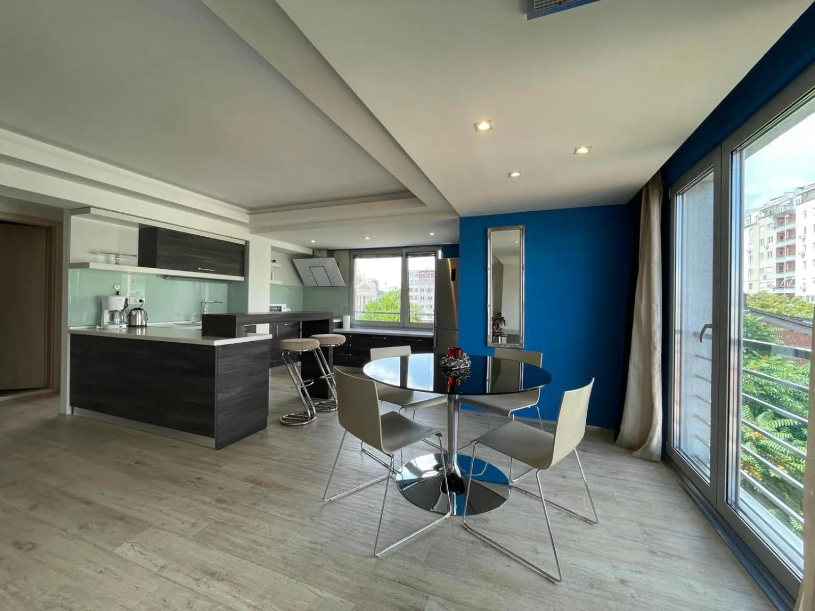 kitchen in Joan Apartments & Spa