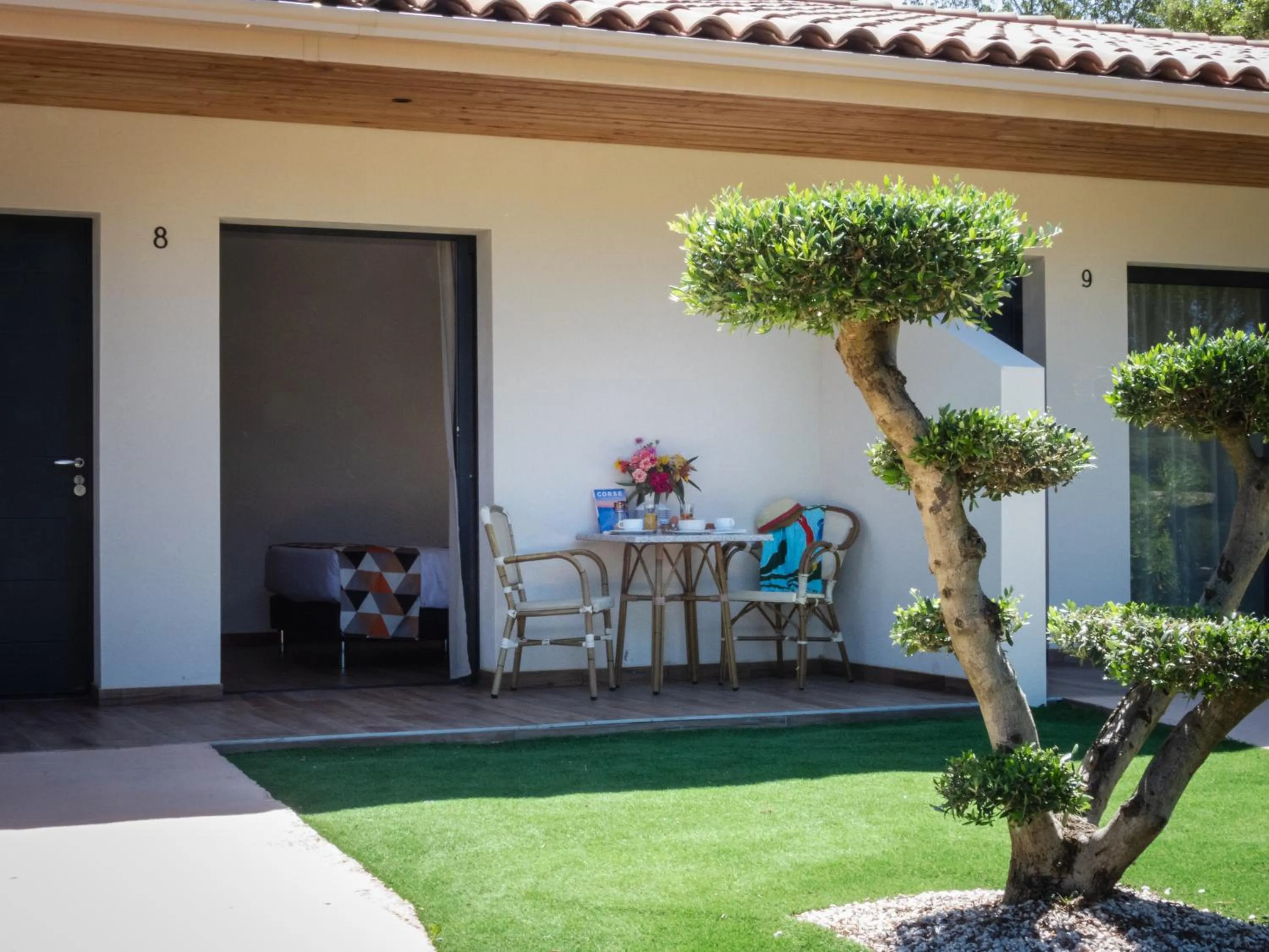 Patio in Hôtel Padolo