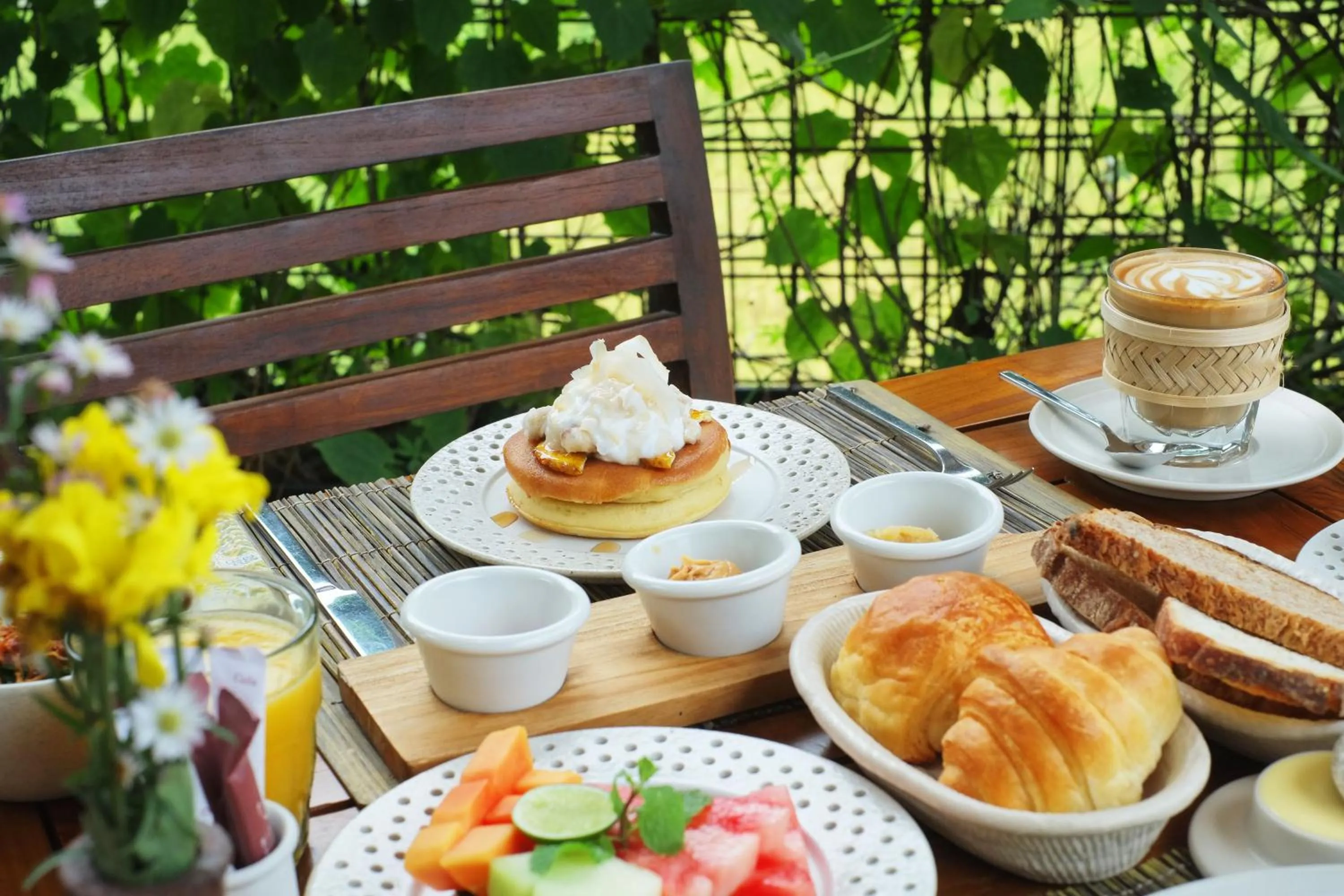American breakfast in Bisma Eight Ubud