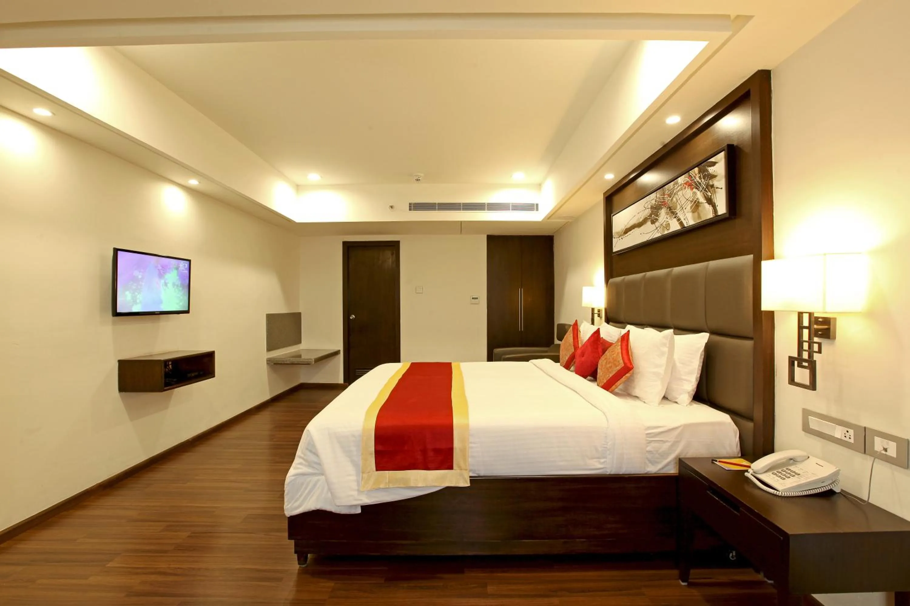 Bedroom, Bed in Goutham Grand Hotel