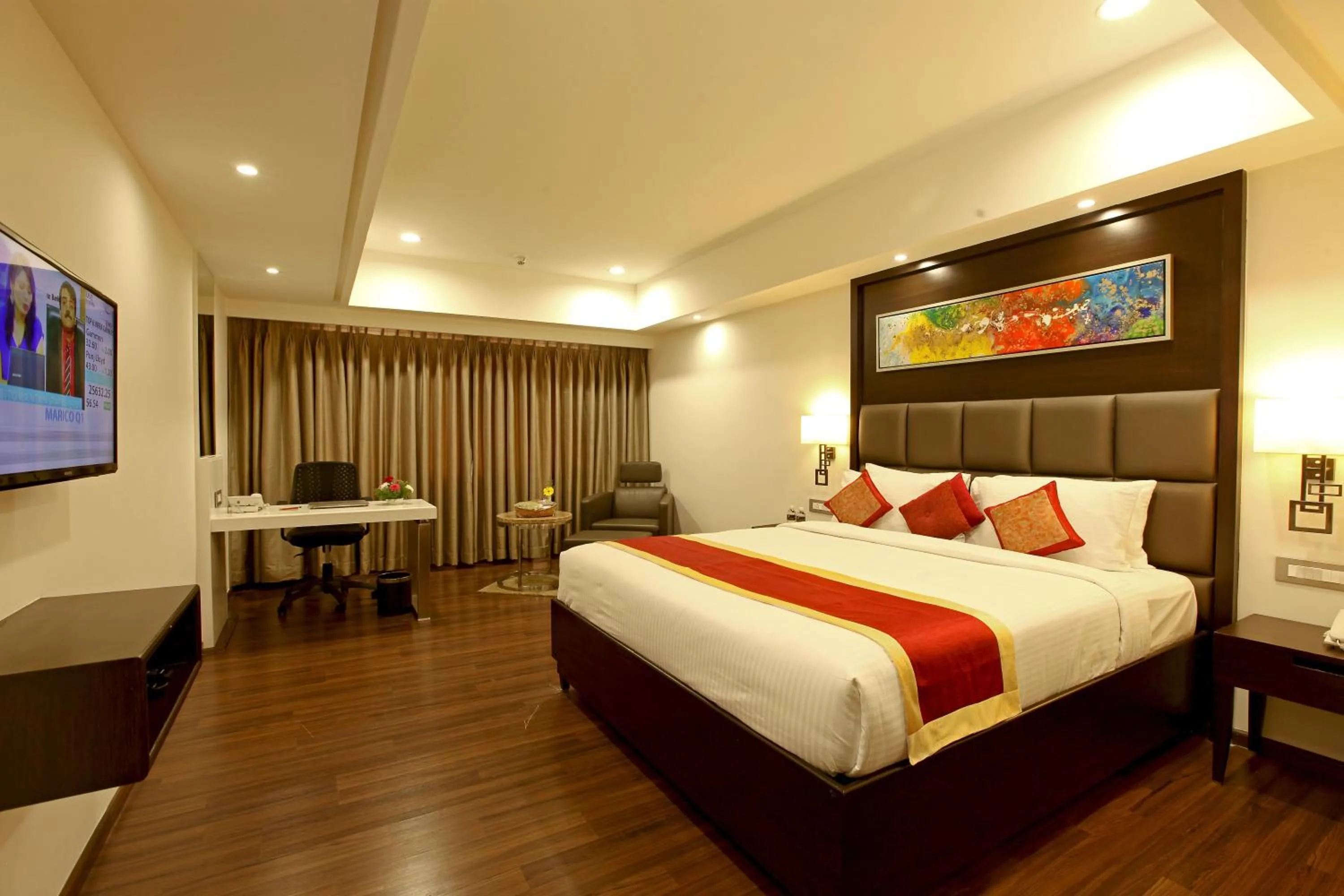 Photo of the whole room, Bed in Goutham Grand Hotel