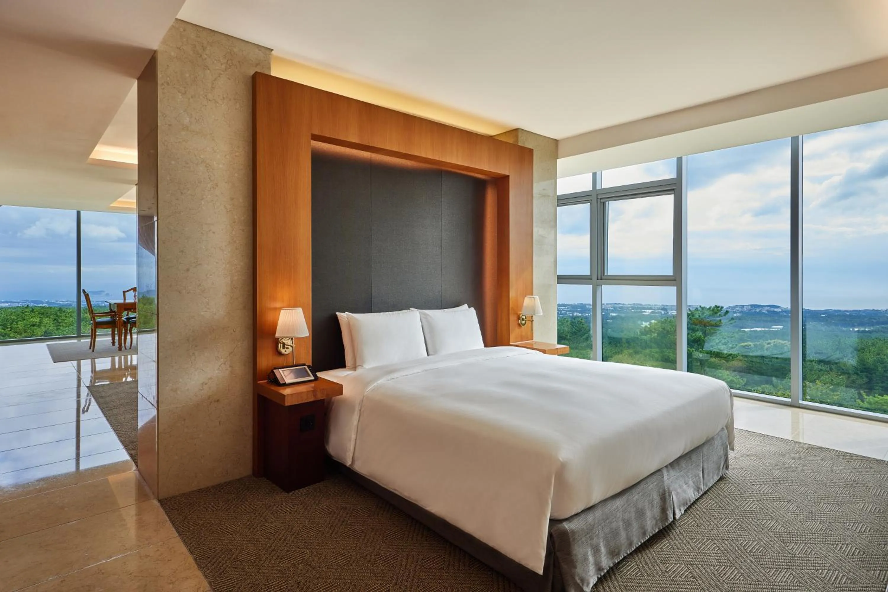 Bed in WE Hotel Jeju