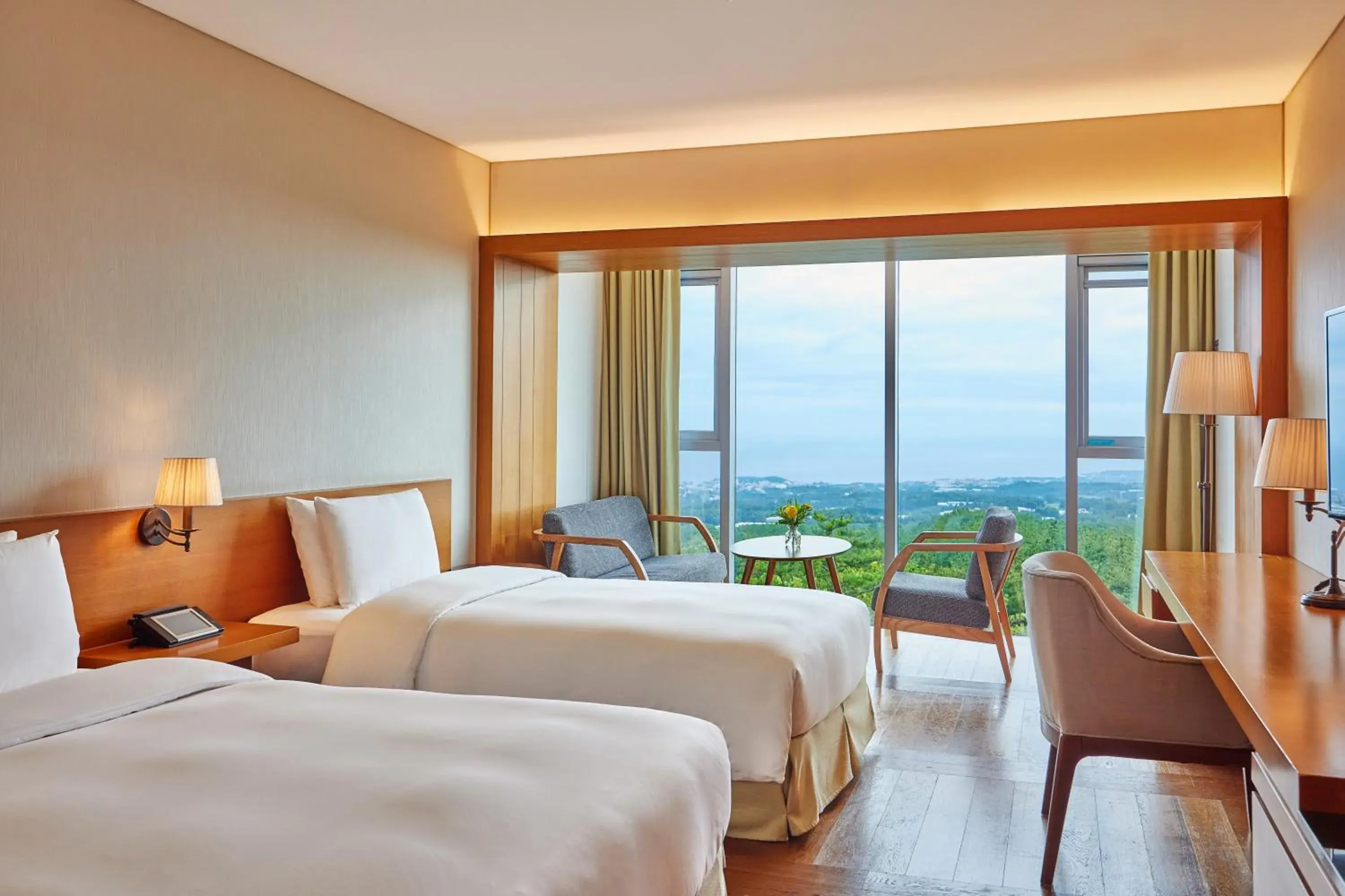 Superior Twin Room with Sea View + Wellness program for 3 (per night) in WE Hotel Jeju Superior Twin Room with Sea View + Wellness program for 3 (per night) in WE Hotel Jeju