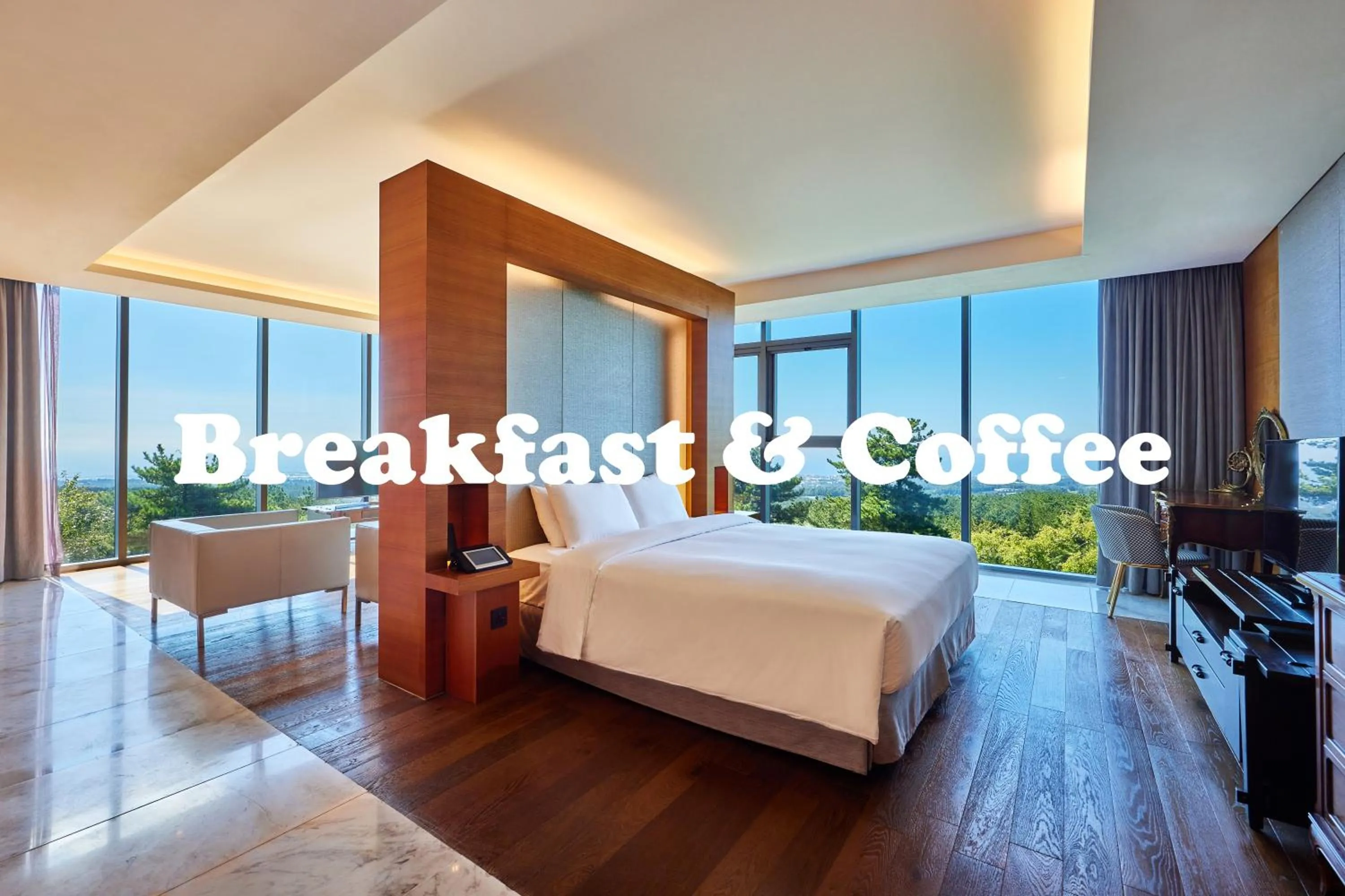 Bed in WE Hotel Jeju