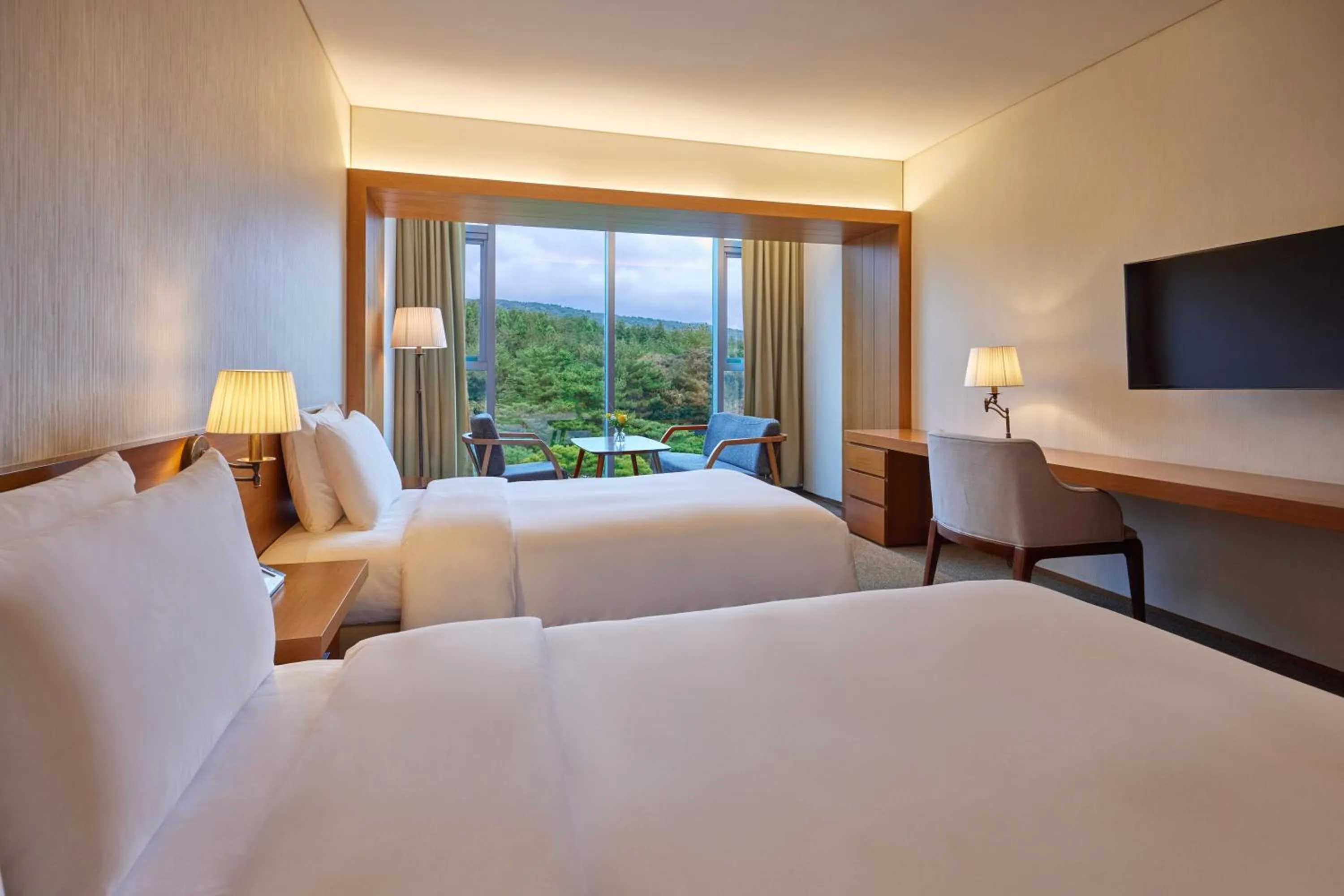 Bed in WE Hotel Jeju